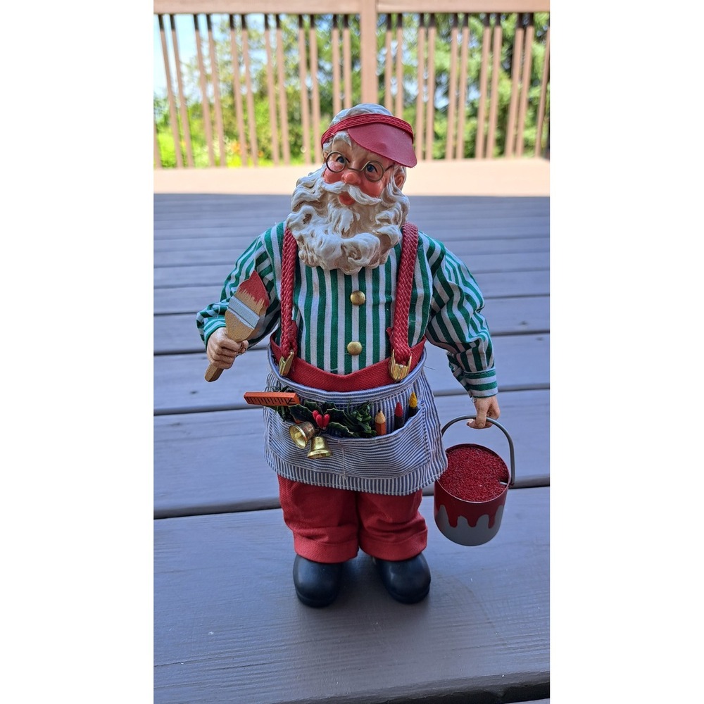Clothtiques Possible Dreams Santa Figurine "His Favorite Color" Decorative